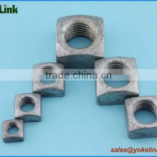 ANSI C135.1 Hot Dip Galvanized Square Nuts for Fastener photo-5