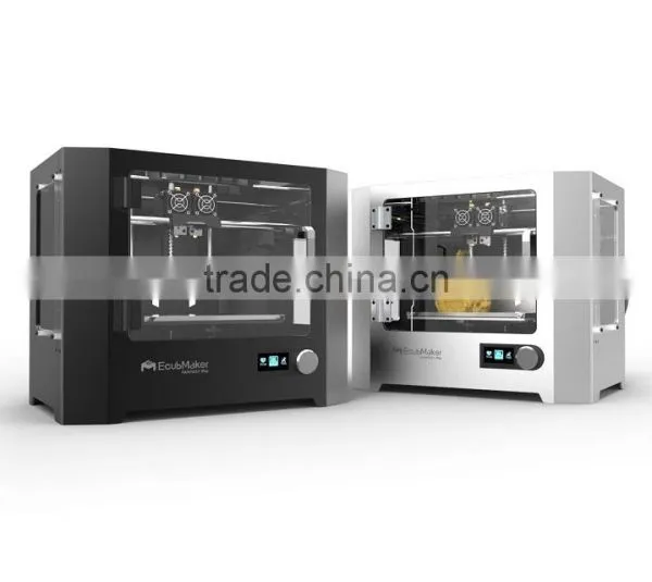 EcubMaker FANTASY Pro Dual Extruder Large Metal FDM 3D Printer Machine China for Sale 260x180x200mm Support Soluble Filament photo-2
