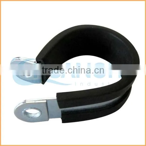China Manufacture Best Quality Stainless Steel Band With Rubber Pipe Clamp photo-2