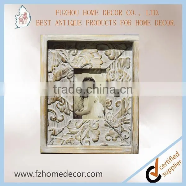 Hot Sale Wood Engraved Photo Picture Frames Wood Carved Picture Frames photo-2