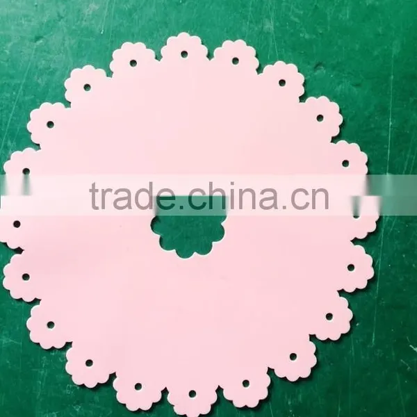 Waterproof High Temperature Circular Lace Silicone Insulation Pad / Mat photo-2