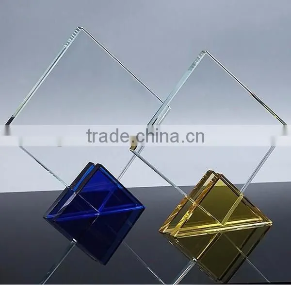 Custom Trophy Design Crystal Transparent Music Trophy