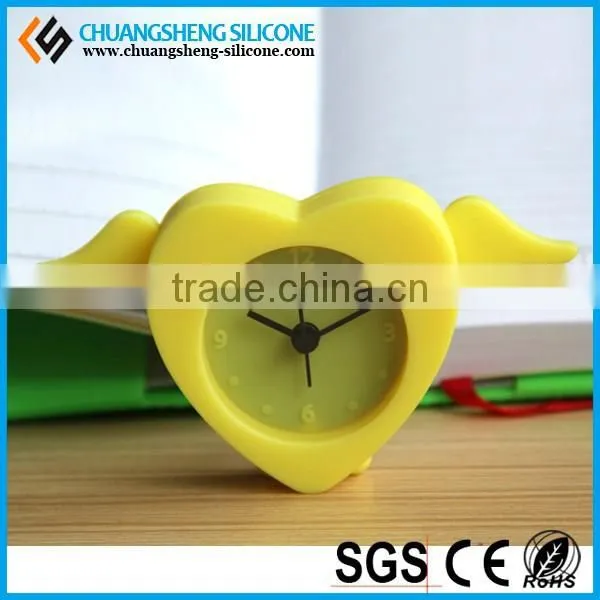 Hot Selling Angle Wing Cute Silicone Clock for Children photo-6