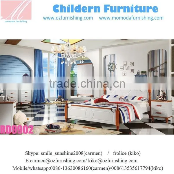 RD9907 Hot Sale 2017classic Brown N White Traditional Matching Bedroom Cheap Home Furniture Queen Size King Size Bedroom Set photo-3