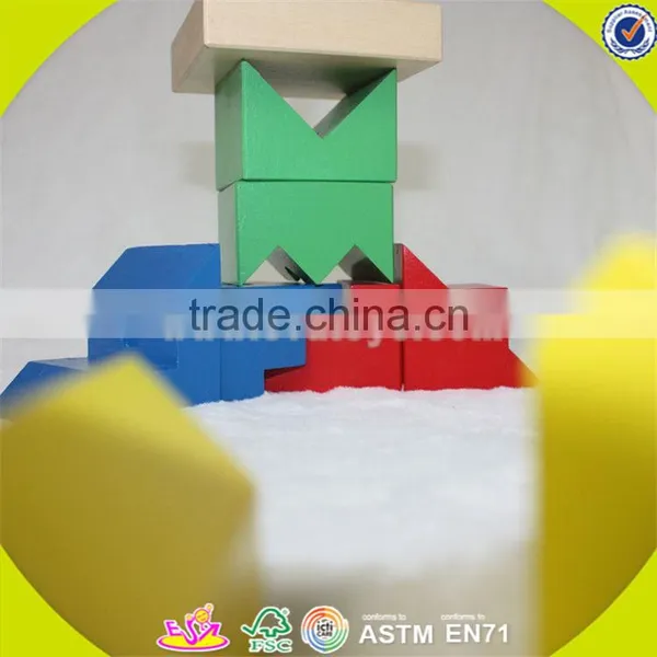 Wholesale Hot Colorful Baby Wooden Stacking Blocks Toy New Fashion Kids Wooden Stacking Blocks Game Toy W13E070 photo-6