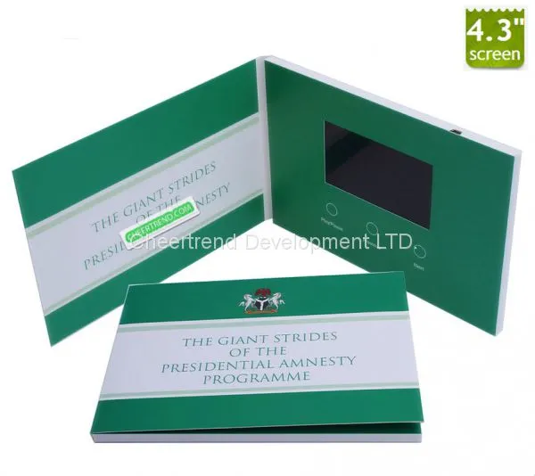 High Quality 4.3″ Video Postcard,video Flyer,video Brochure photo-3
