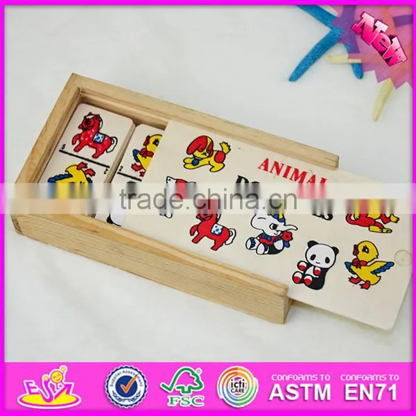 2016 Hot Sale Educational Children Wooden Mini Domino Set WJ276930 photo-4