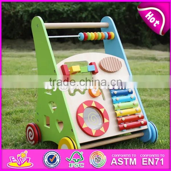 Wholesale Best Design Multi Push Along Wooden Baby Walking Toys W08J001 photo-2