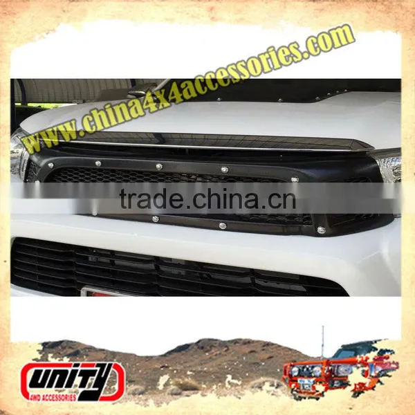Fits Toyota Hilux Revo New Black Front Grille Grill Overlay photo-2