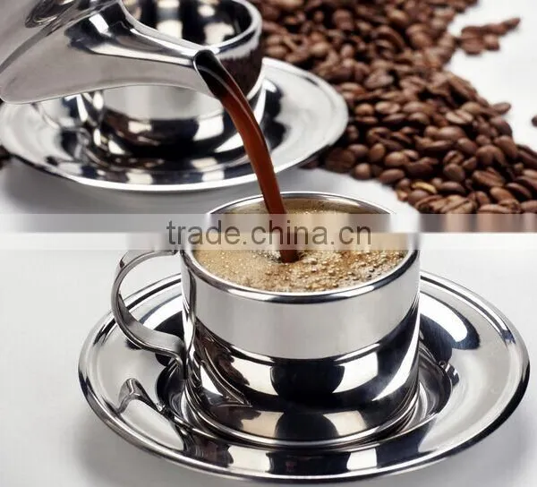 Double Wall Stainless Steel Coffee Cups With Handle photo-3