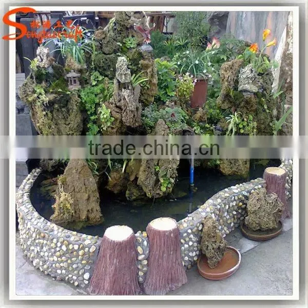 2015 Home Decor Indoor Fiberglass Artificial Rock Waterfall Lowes Water Fountains photo-3