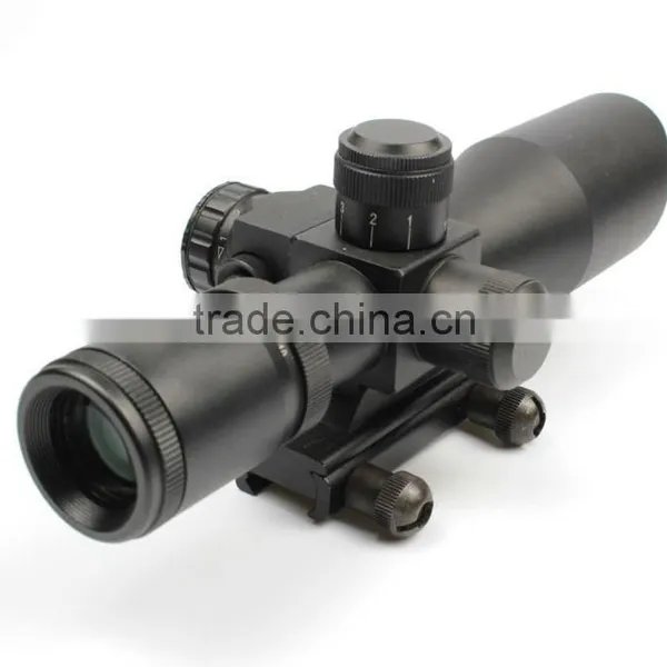 New Compact 2.5-10X32 Riflescope Red Green Mil-Dot Reticle With Side Attached Red Laser Sight Scope Combo (FDA Certified) photo-6