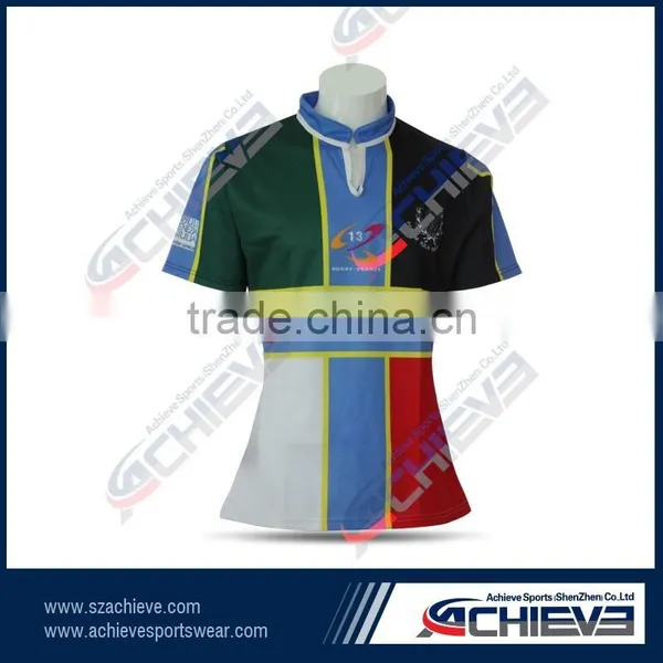 Hot Selling Fashion Factory Price China Sublimated Custom Rugby Jersey photo-3