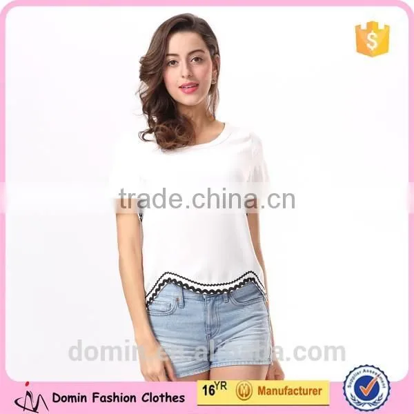 Wholesale Price Hot Quality 2015 Newest Loose Crop Tops For Women photo-2