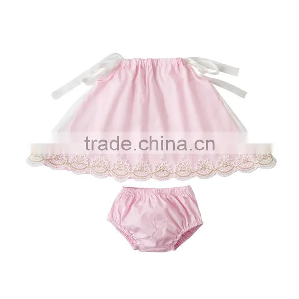 Summer Girl Clothing Set Boutique Baby Girl Lace Outfits Comforable Infant and Toddler Clothing Set photo-2
