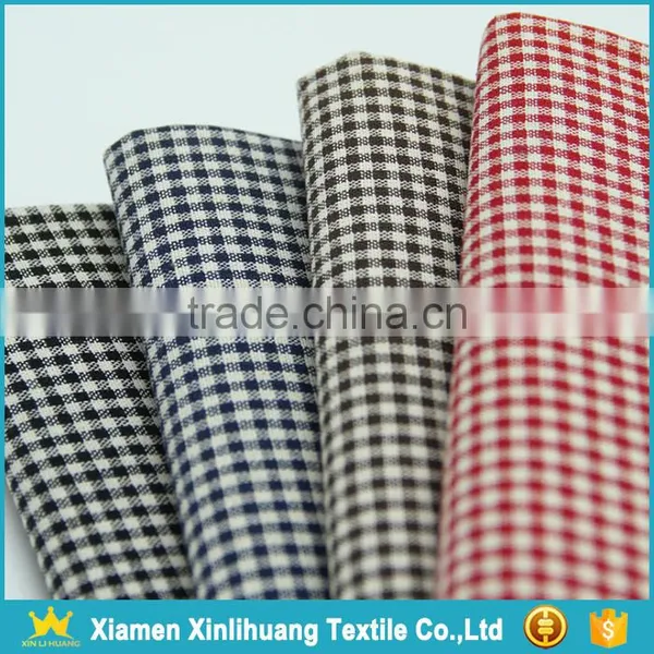 Fashion Uniform Material Yarn Dyed 100% Cotton Check Shirt Fabric photo-3