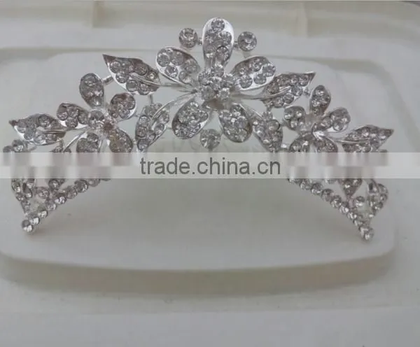 New Design Pageant Crown and Trial Rhinestone Pageant Crowns for Sale 2016 Most Popular Pageant Crowns China photo-2