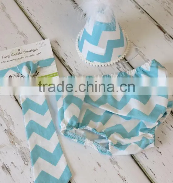 Baby Infant Cute 3PCS Bloomers Sets Short With Tie And Hat Baby Clothes photo-4
