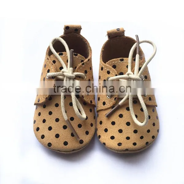 Latest Popular Baby Suede Moccasins Baby Leather Shoes photo-3