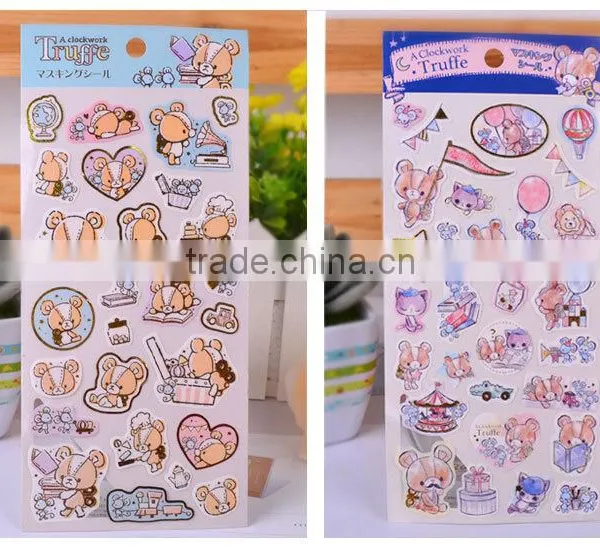Adhesive Sticker Custom Fiber Paper Decorative Sticker Gold Stamp DIY Sticker photo-5