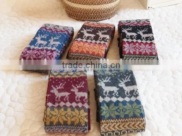 2014 Fashion Accessories Snowflake Christmas Knit Leg Warmers photo-2