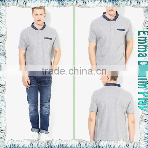 Latest Model Mens Short Sleeve Chest Pocket Polo Shirt photo-5