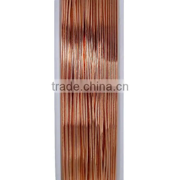 Jewelry Findings String Materials Round 0.5mm Rose Gold Copper Beading Wire Thread Cord photo-2