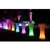 Outdoor / Indoor Illuminated LED Cocktail Table Built-in Rechargeable Battery