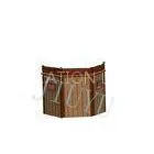 Hexagonal Wood Plastic Composites / WPC Trash Can for Garden Flowers