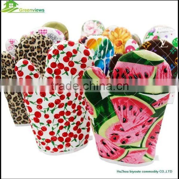 Fashion Customized Wholesale Cotton Oven Glove Fancy Microwave Cute Double Oven Mitts photo-3