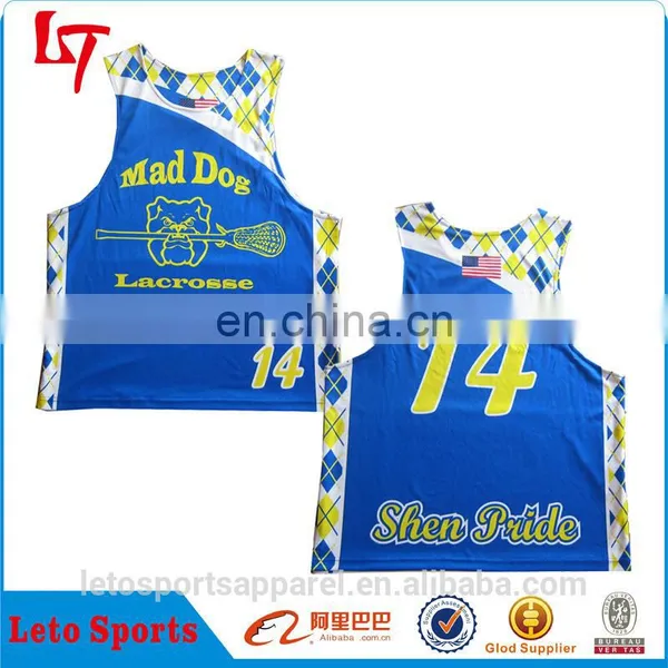 Full Sublimation Sports America Reversible Team Usa Lacrosse Jerseys&custom Lacrosse Shooter Shirts&custom Box Lacrosse Jerseys photo-3