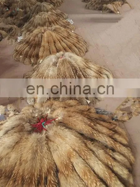 Top Grade Factory Direct Natural New Finished Tanned Processed Raccoon Fur Skin photo-5