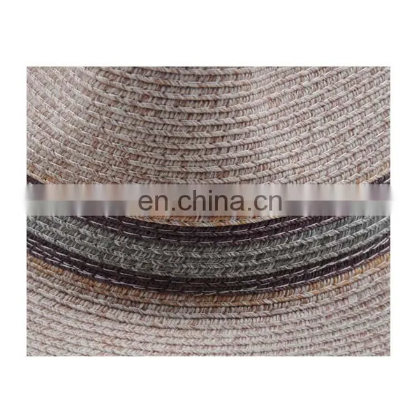 Unisex Summer Short Brim Natural Paper Panama Fedora Hats for Men & Women photo-3