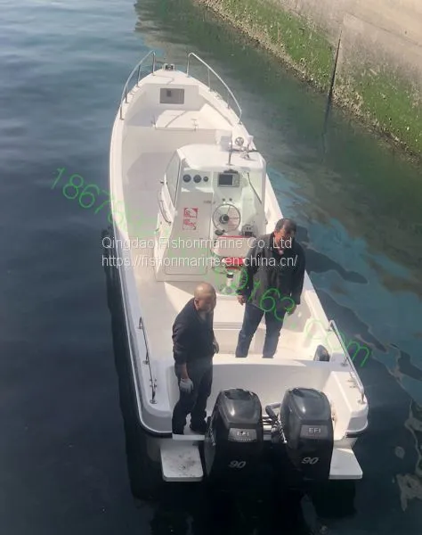 Fiberglass Speed Boat Twin Engines photo-4