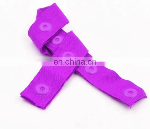 Fashion Colorful Ployester KAM Plastic Garment Fabric Tape With Snap Buttons photo-2