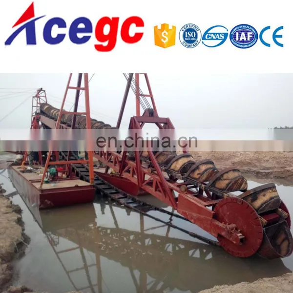 2018 Africa Popular New Bucket Chain Gold Dredger With Generate Set for Sale photo-4
