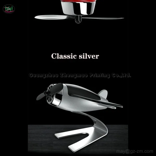 Solar Aircraft Car Aromatherapy Aluminum Alloy Aircraft Engine Decoration Creative Interior Aircraft Decoration