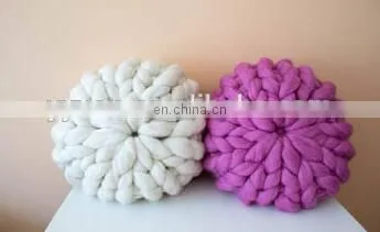 Free Sample Arm Knitting Australian Merino Wool Soft Hold Pillow photo-4
