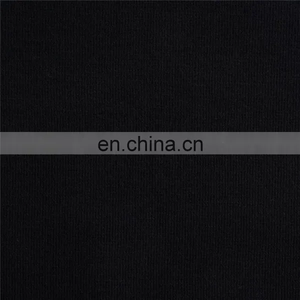 Stock Lot Cotton Spandex 1*1 Rib Fabric photo-2