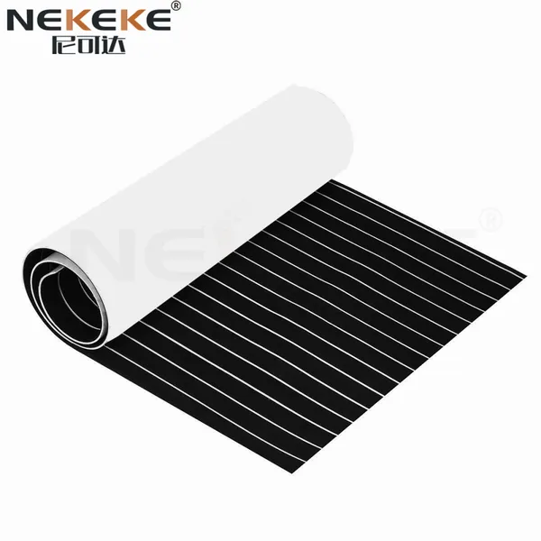 NEKEKE EVA Deck Sheet Foam Sheet Composite DeckingCheap Outdoor Decking Black + White Lines photo-2