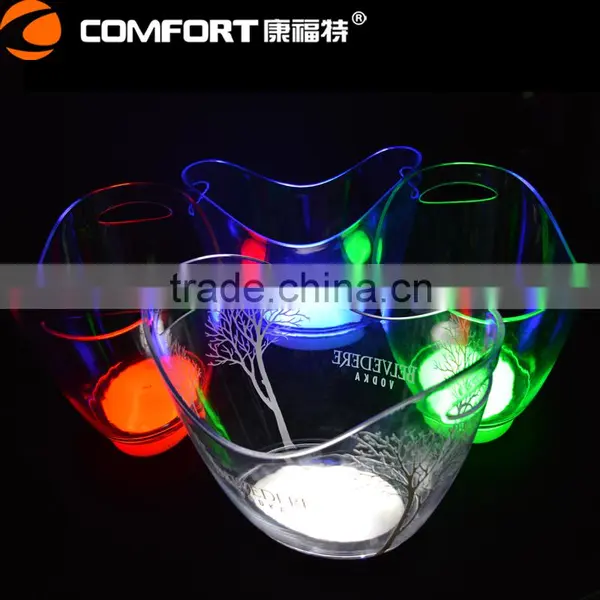 Eco-Friendly Feature Cheap Clear Acrylic Led Beer Bucket photo-6
