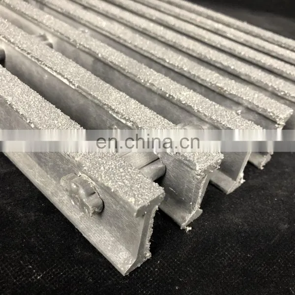 High Strength Composite Fiberglass Reinforced Anti Slip FRP Plastic Pultruded FRP Grating photo-3