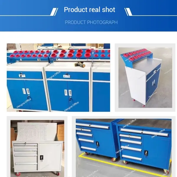 Hengna Rolling Tool Storage Cart With Heavy Duty Sliding Drawers – Ideal for Construction Sites, Model T-500 photo-4