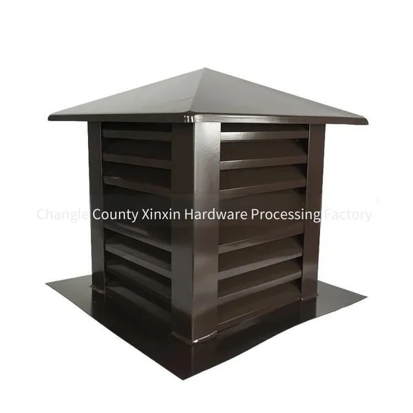 Aluminum Alloy Louver Chimney Caps for Roofs, Metal Ventilation Caps, and Building Exhaust Air Caps photo-5