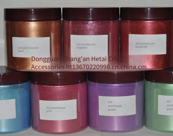 Colored Pearl Powder / Iridescent Pearl Powder / Pearlescent Pink Powder for Various Uses in Cosmetics, Handicrafts Such as Spraying, Printing, Painting, and Injection Molding photo-2