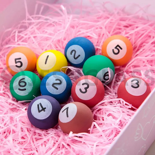 Factory Wholesale Various Design High Bouncy Ball Billiards Bouncy Toy Rubber Balls photo-2