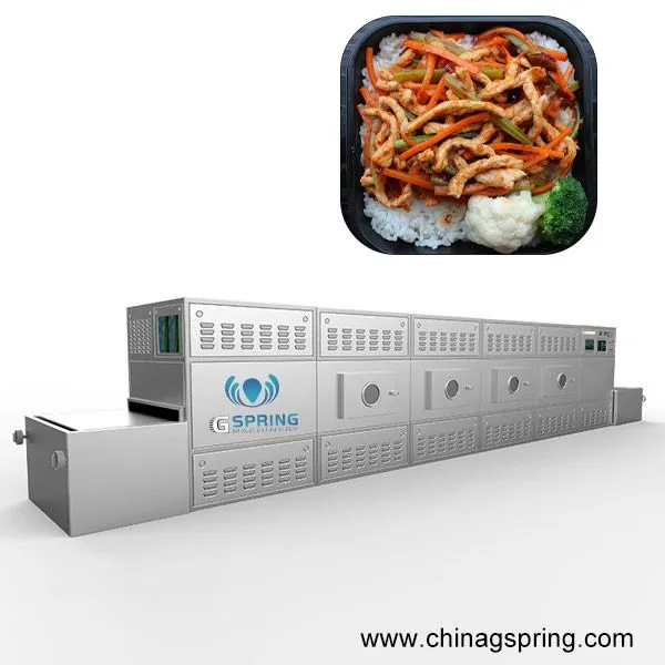 High Efficiency Industrial Microwave Oven for Fast Food Processing
