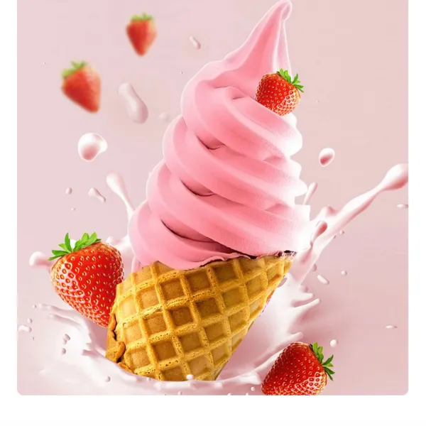 Halal Instant Strawberry Soft Serve Ice Cream Powder for Middle East & SEA | OEM Sweet Pink Flavor 1kg/25kg