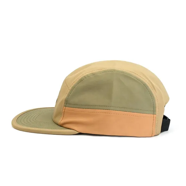 5 Panel Camp Cap Color Block Printed Graphic Flat Brim Outdoor Travel Daily Wear Caps Custom Logo photo-4