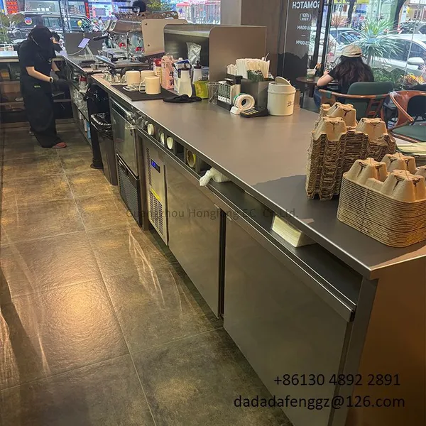 DADADAFENG Straight Bar Counter Counter Stainless Coffee Shop Cashier Counter Reception Desk